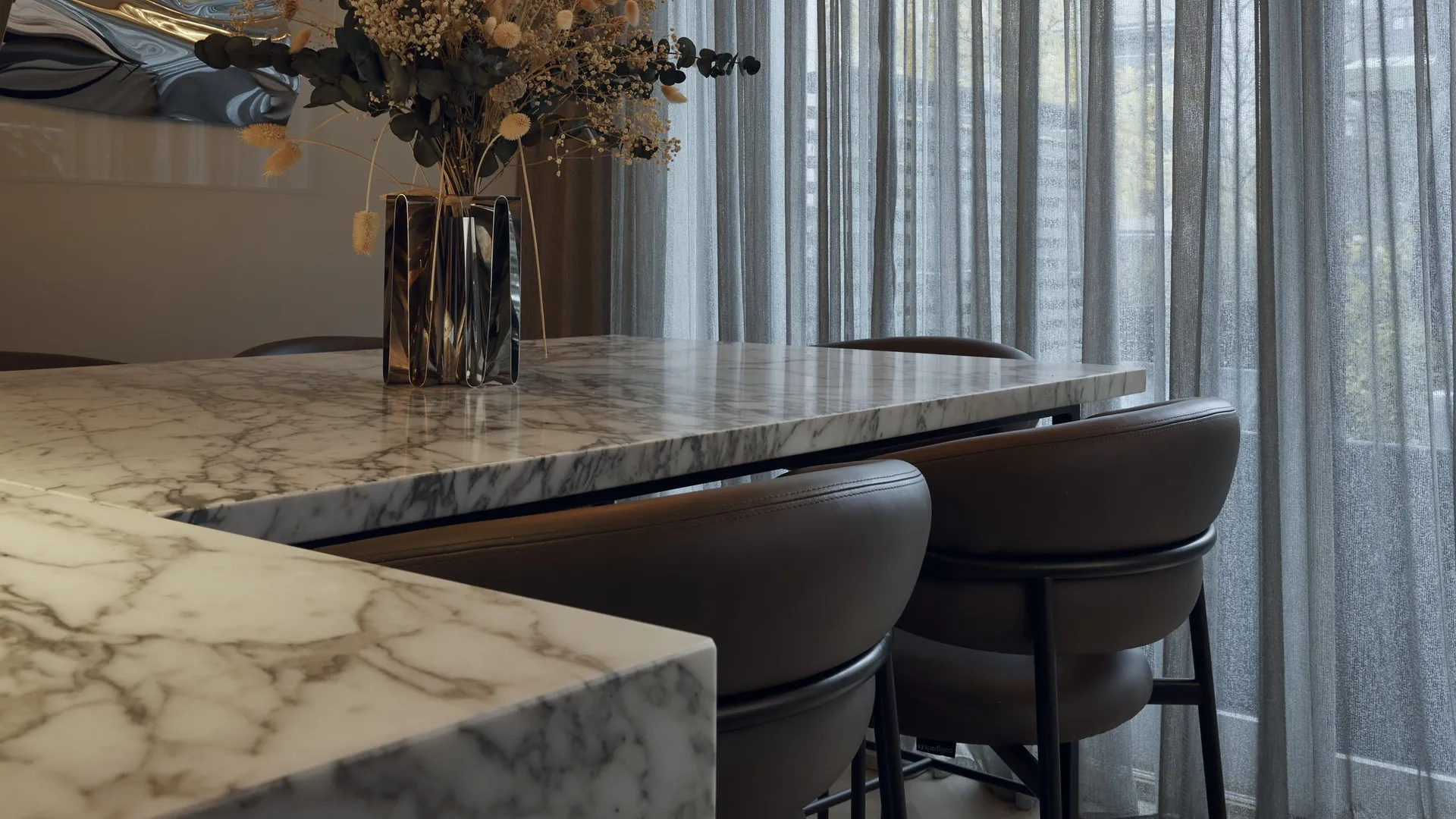 Brindle Måttbeställda gardiner i kök